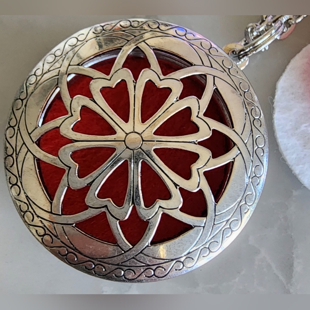 Personal Aromatherapy Diffuser Necklace Locket 14 Inch Drop‎